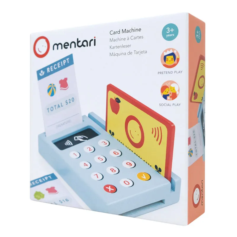 Mentari Wooden Play Card Machine