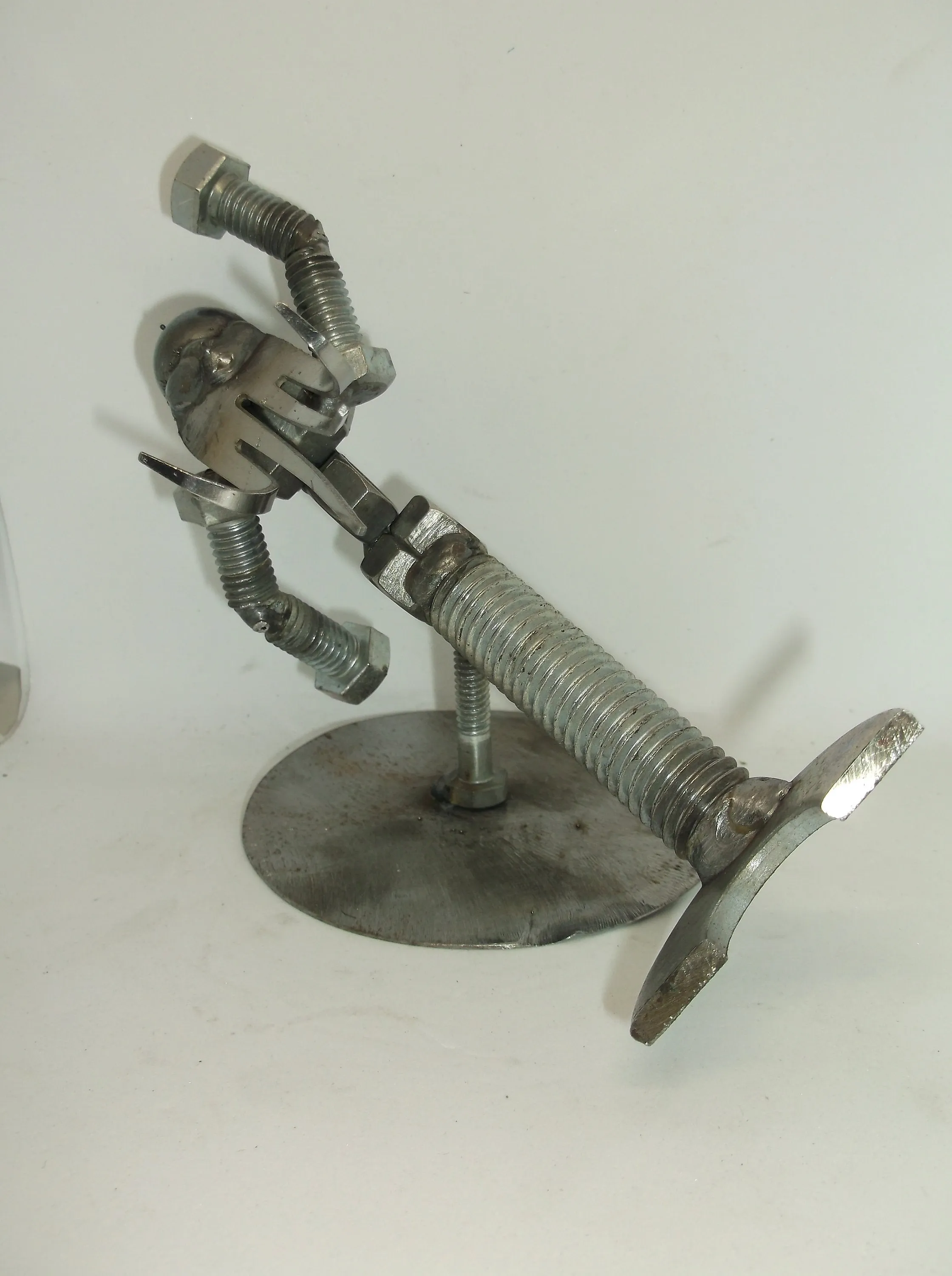 Mermaid, Metal Bolt Figurine, Recycled Metal Art