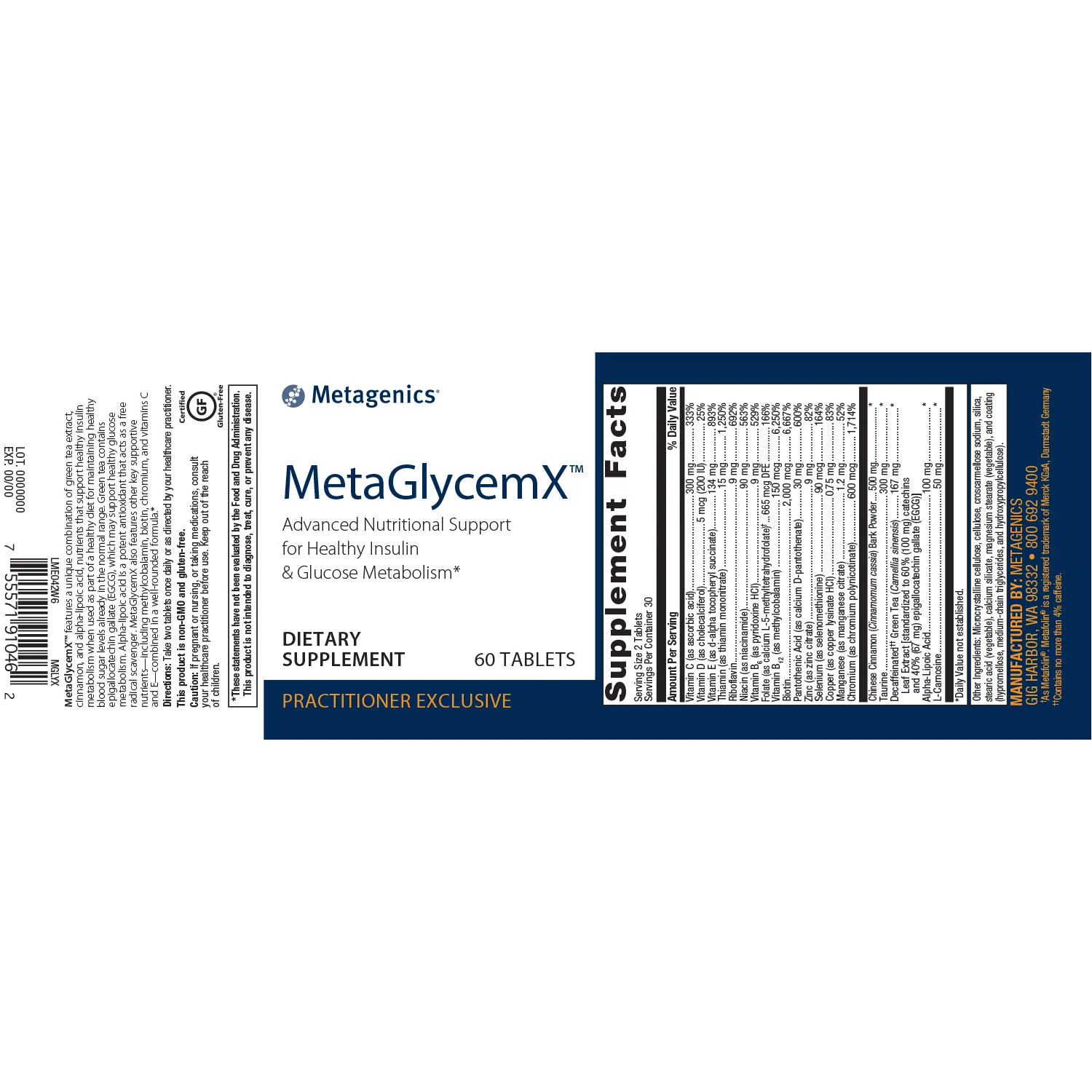 MetaGlycemX™ <br>Advanced Nutritional Support for Healthy Insulin & Glucose Metabolism*
