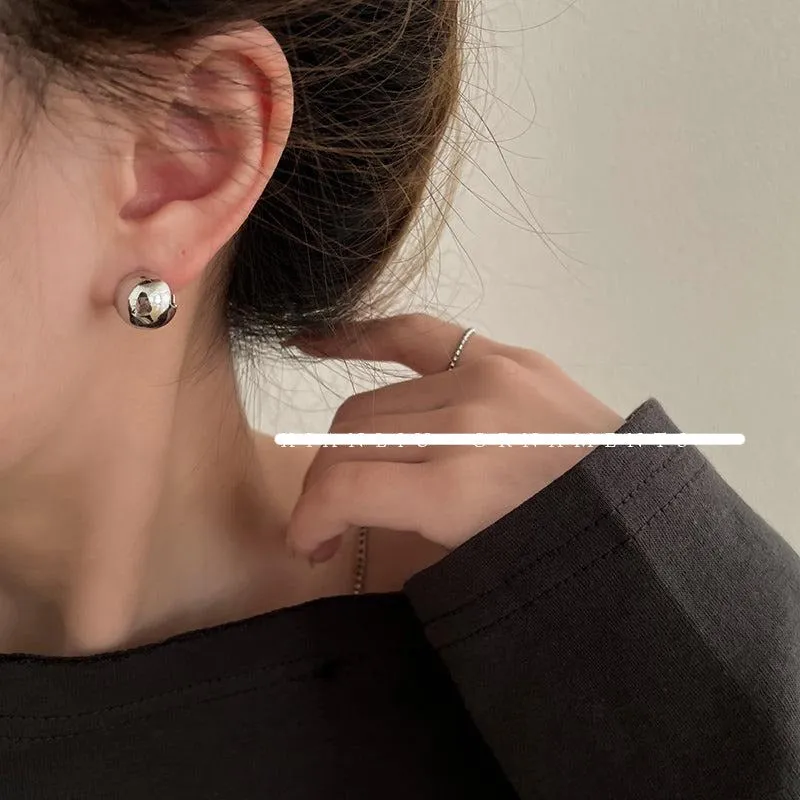 Metal Ball Earrings
