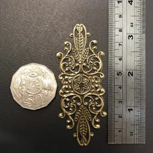 Metal flourish - antique bronze