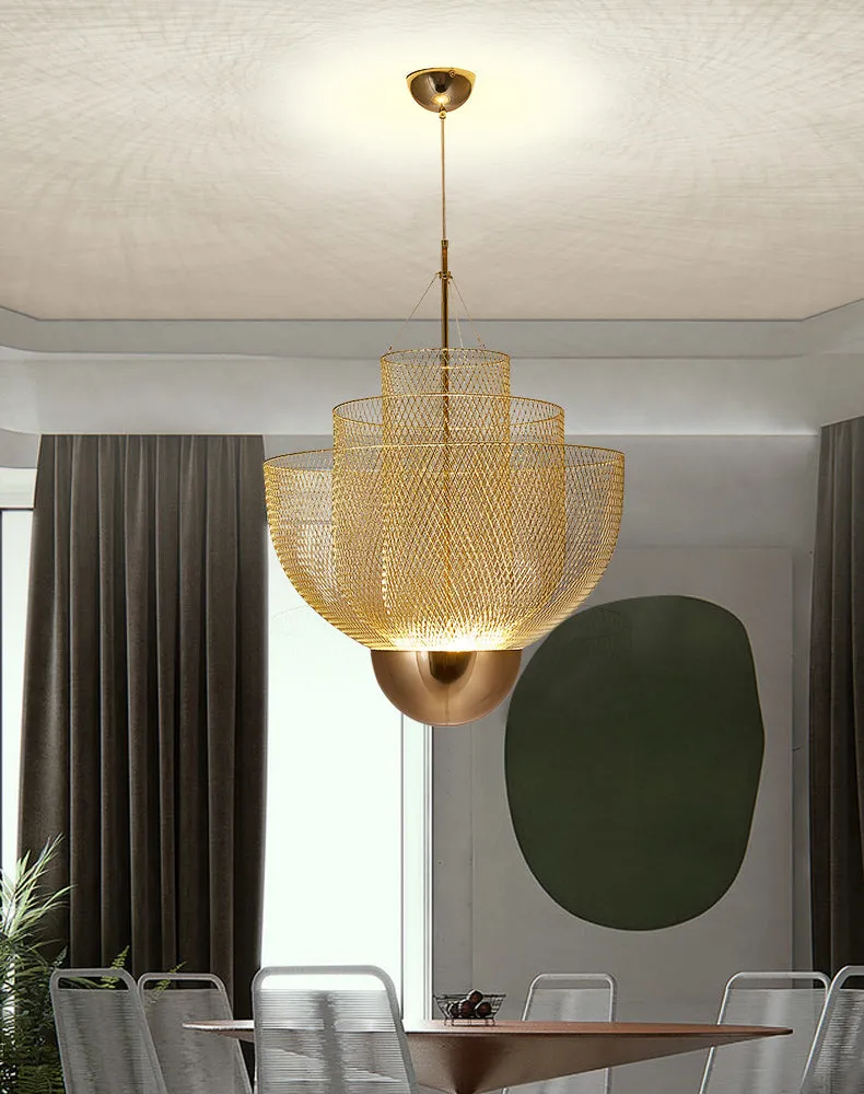Metal Meshmatics chandelier