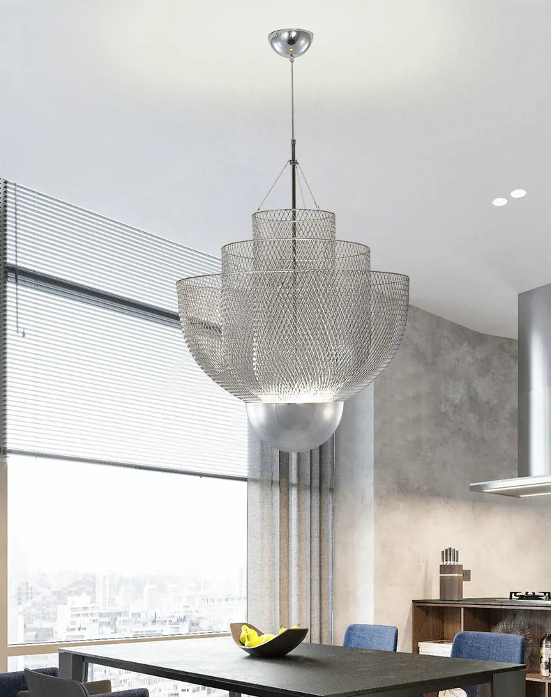 Metal Meshmatics chandelier