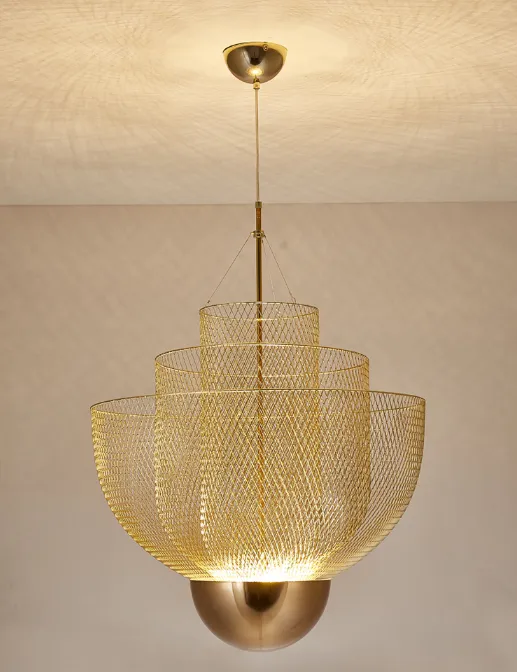 Metal Meshmatics chandelier