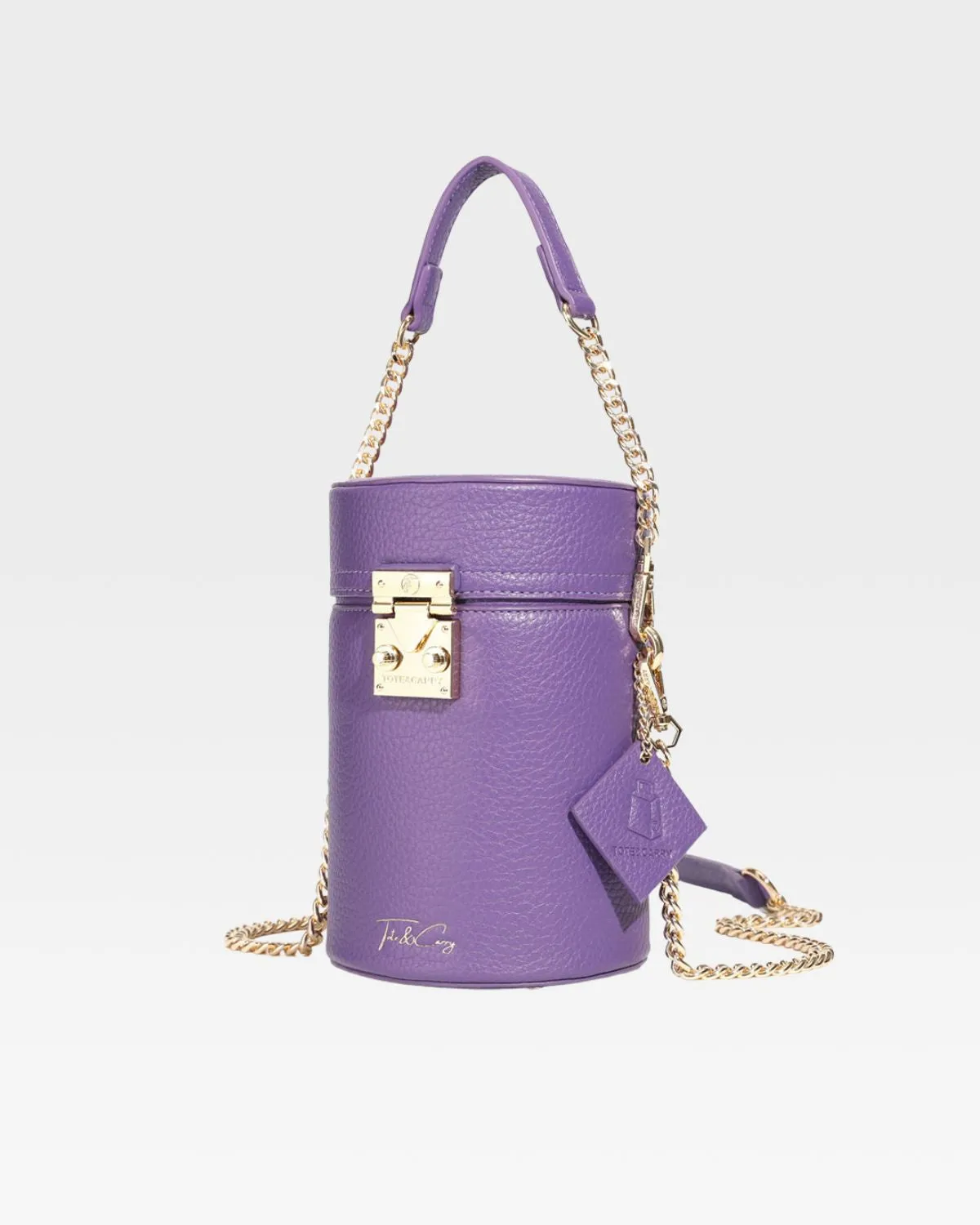 Mini Barrel Purse in Purple