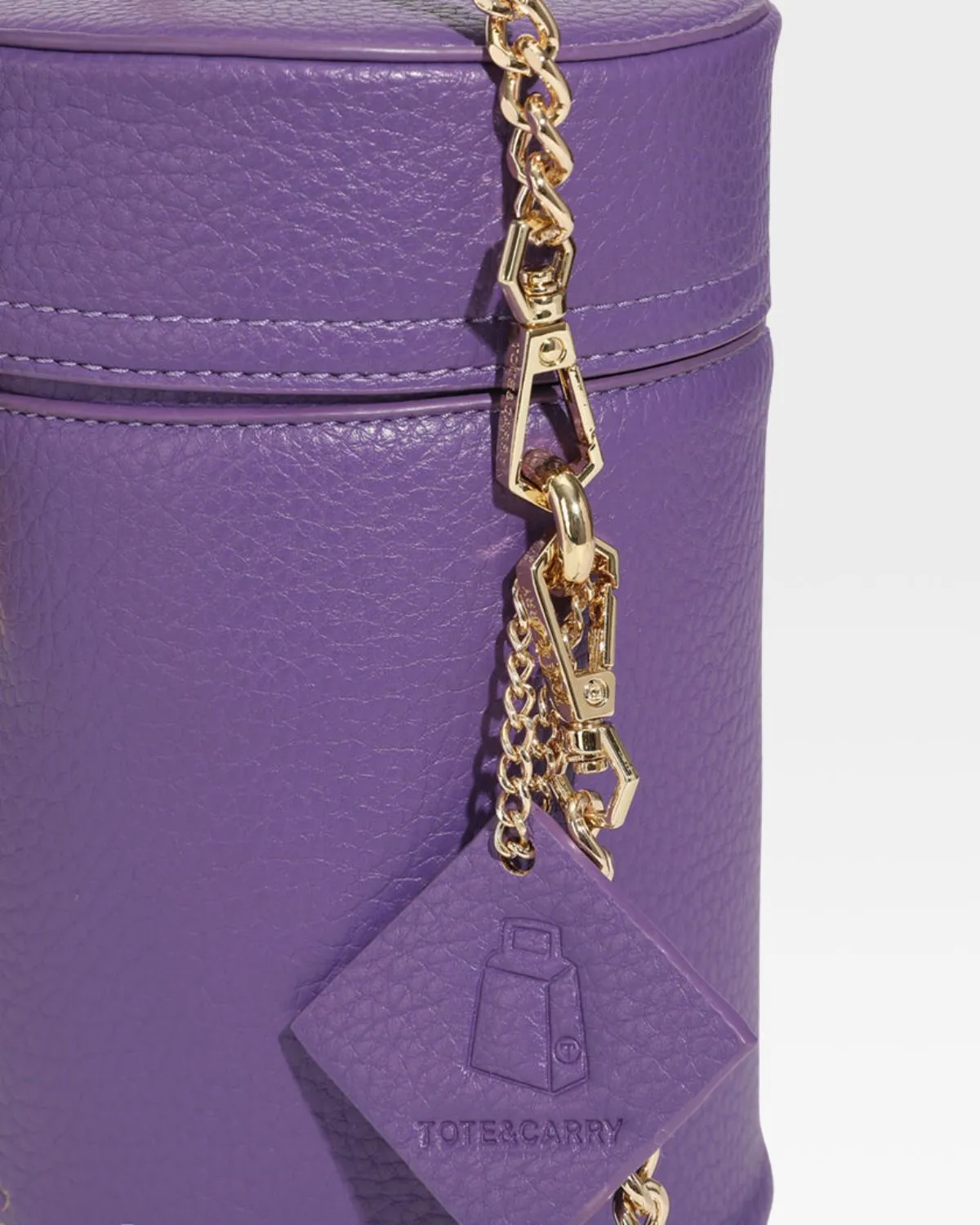Mini Barrel Purse in Purple