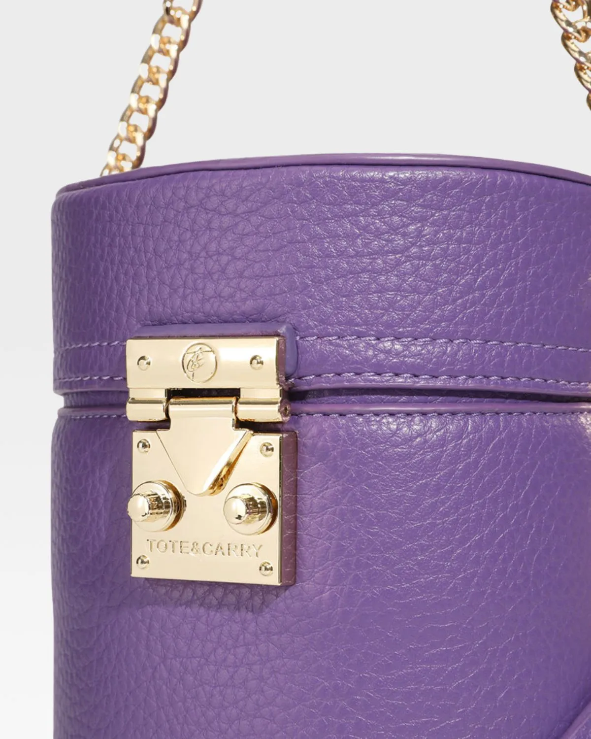 Mini Barrel Purse in Purple