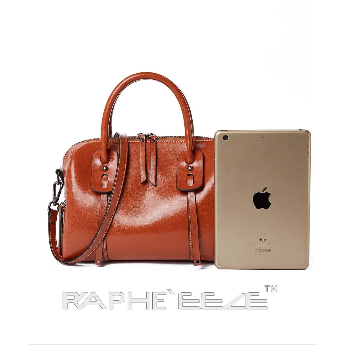 Mini Classic Tote Handbag for Woman - Leather Brown