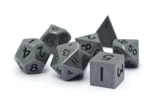 Mini Machined Metal Dice | Gun-Metal Grey