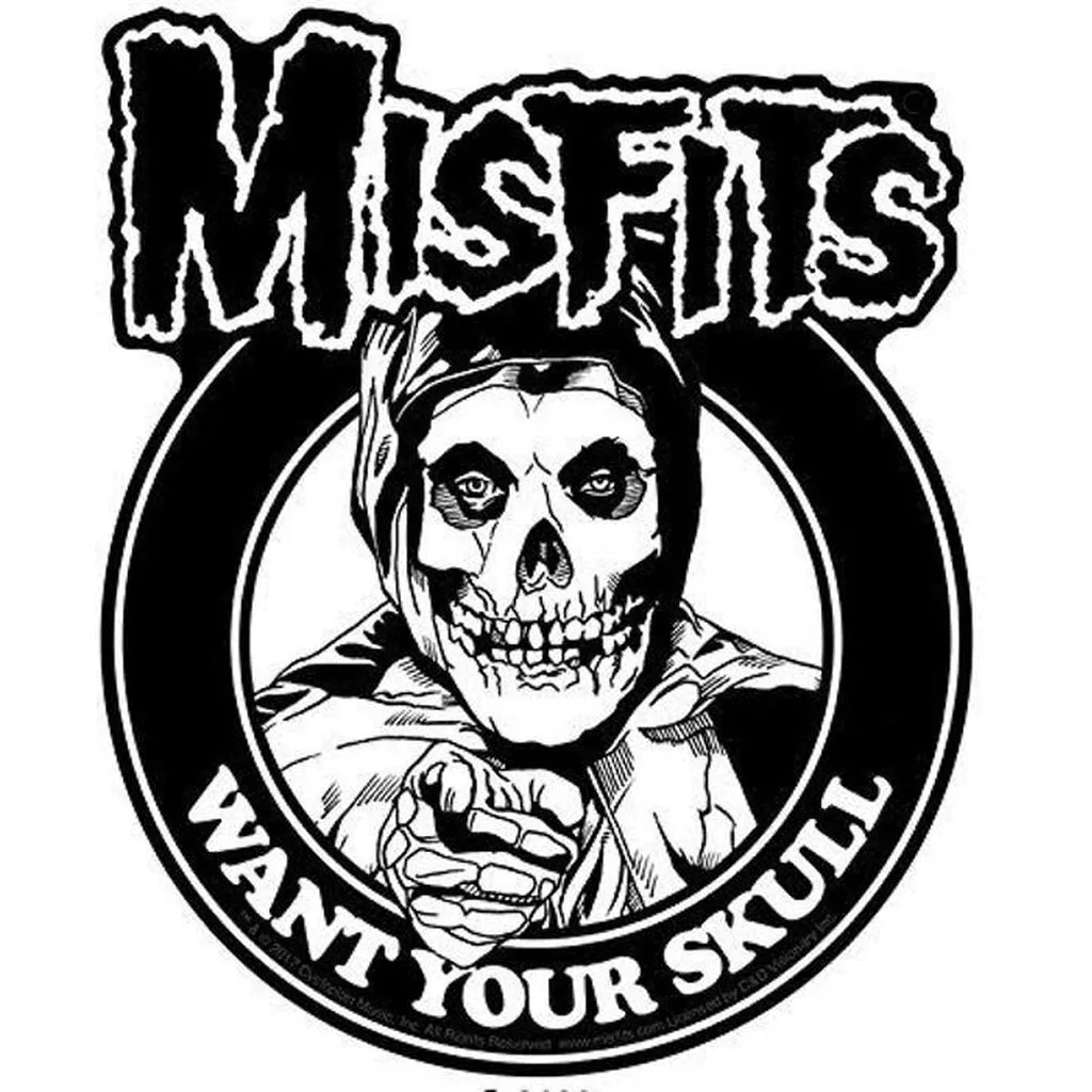 Misfits - We want your skull tarra