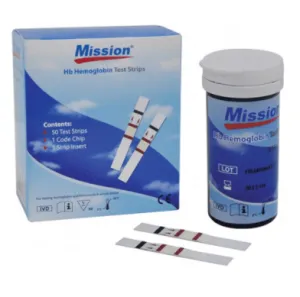Mission® Hb Hemoglobin Strips 50 Pack