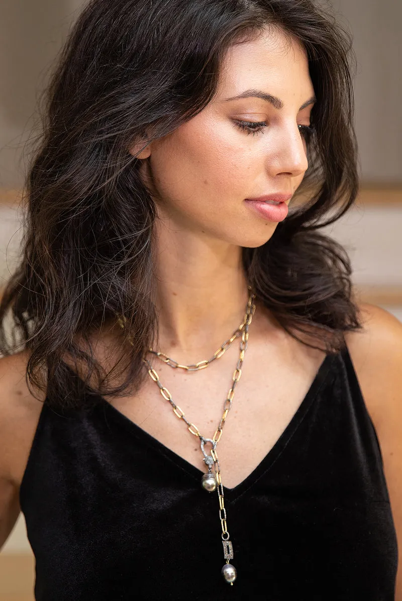 Mixed Metal Lariat