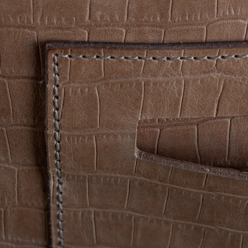Modern Attaché | Luxe Natural Croc