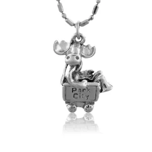 Moose MineCart Charm