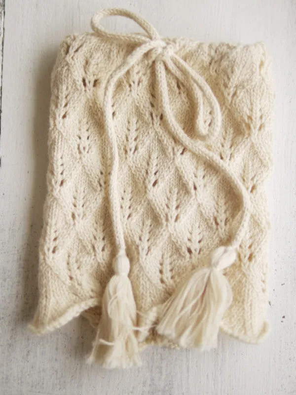 Mori girl crotchet hollow ankle warmer
