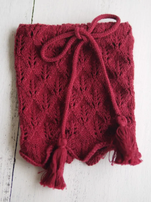 Mori girl crotchet hollow ankle warmer