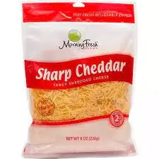 Morning Fresh Farms Shred Sharp Cheddar Cheese 8oz