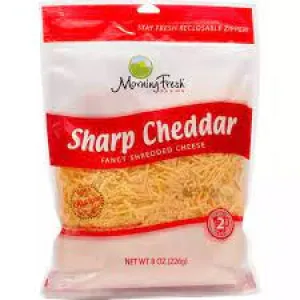 Morning Fresh Farms Shred Sharp Cheddar Cheese 8oz
