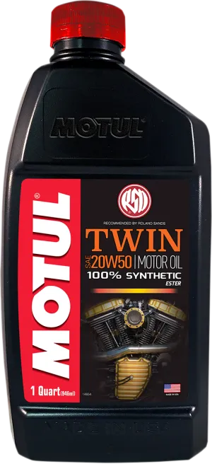 MOTUL V-Twin Synthetic Oil - 20W-50 - 1 quart