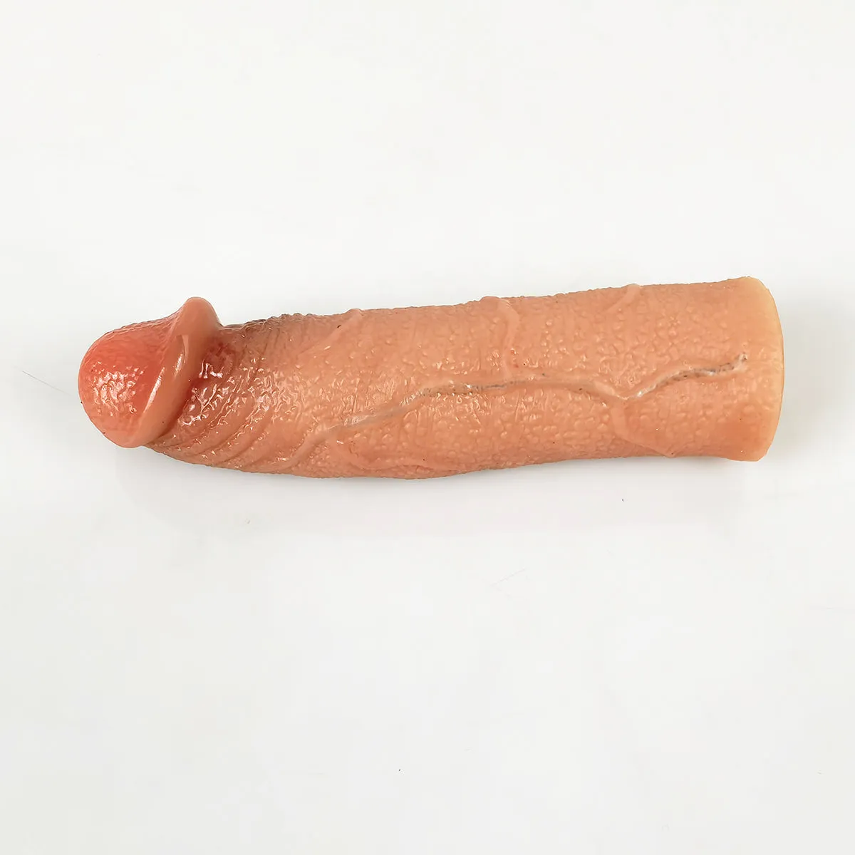 MRIMIN Handmade FTM Trans Penis Sleeve Extender Realistic Textured Cock Extender Packer-PES05
