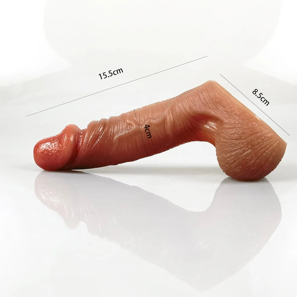 MRIMIN Handmade Trans Penis Sleeve Extender Realistic Textured Cock Extender STP Packer-PES01