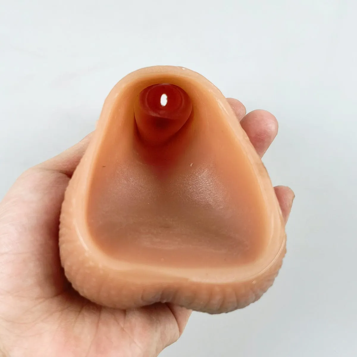 MRIMIN Handmade Trans Penis Sleeve Extender Realistic Textured Cock Extender STP Packer-PES01