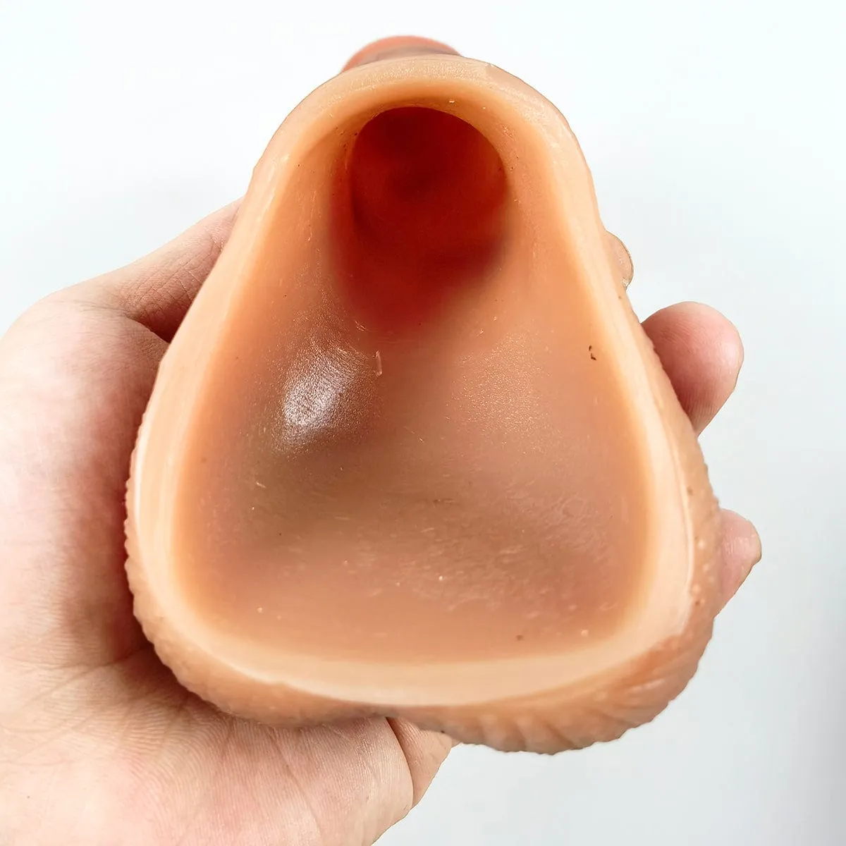 MRIMIN Handmade Trans Penis Sleeve Extender Realistic Textured Cock Extender STP Packer-PES01