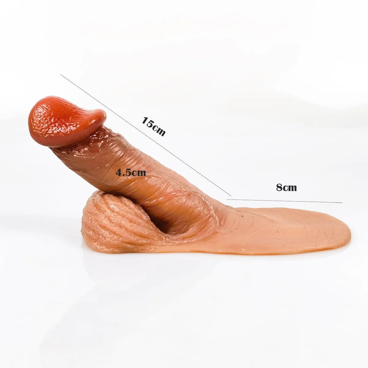 MRIMIN Handmade Trans Penis Sleeve Extender Realistic Textured Cock Extender STP Packer-PES06