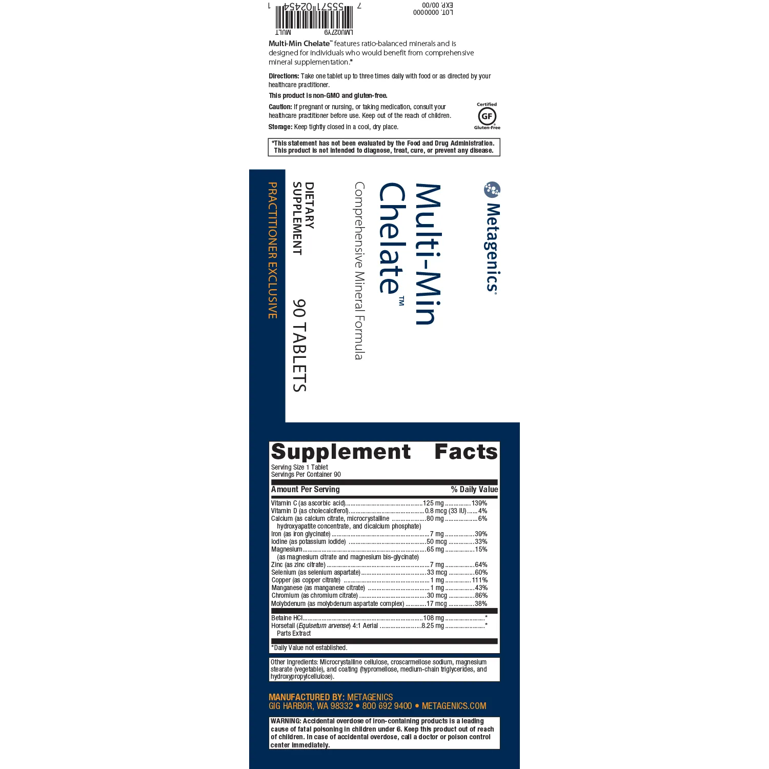 Multi-Min Chelate™ <br>Comprehensive Mineral Formula