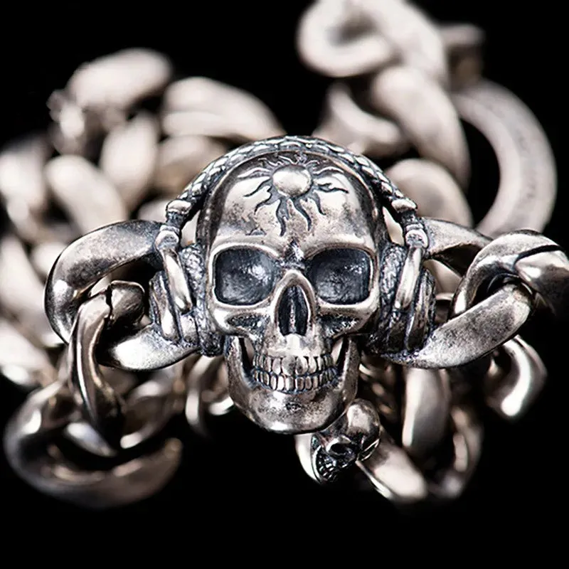 Music Skull Punk Bracelet