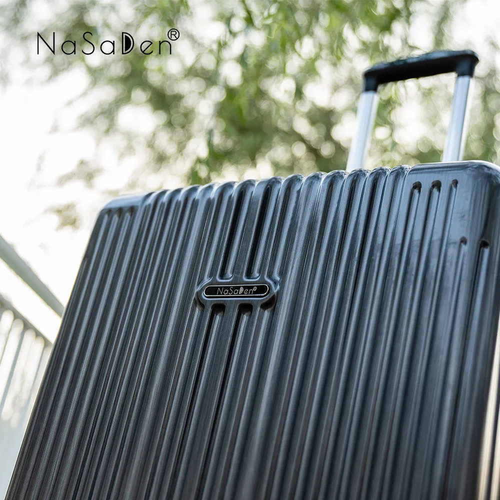 NaSaDen [ Northan Black ] 22" Carry on/26" Checked Zipper Luggage In Stock