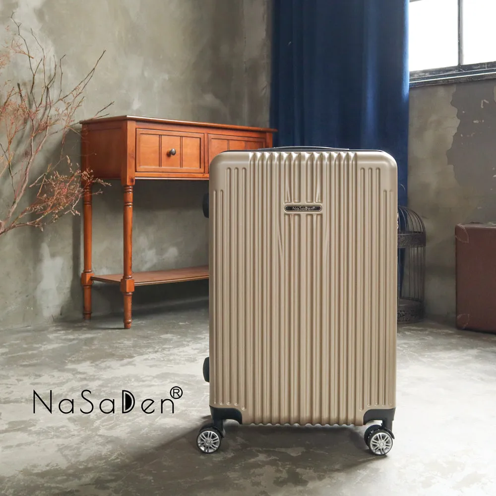 【NaSaDen】Classic Camel Gold 22" Carry-on / 26" / 29" Checked Zipper Luggage