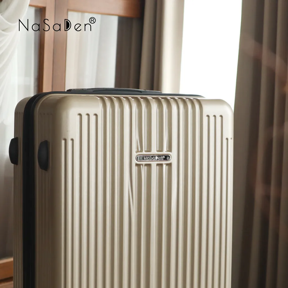 【NaSaDen】Classic Camel Gold 22" Carry-on / 26" / 29" Checked Zipper Luggage