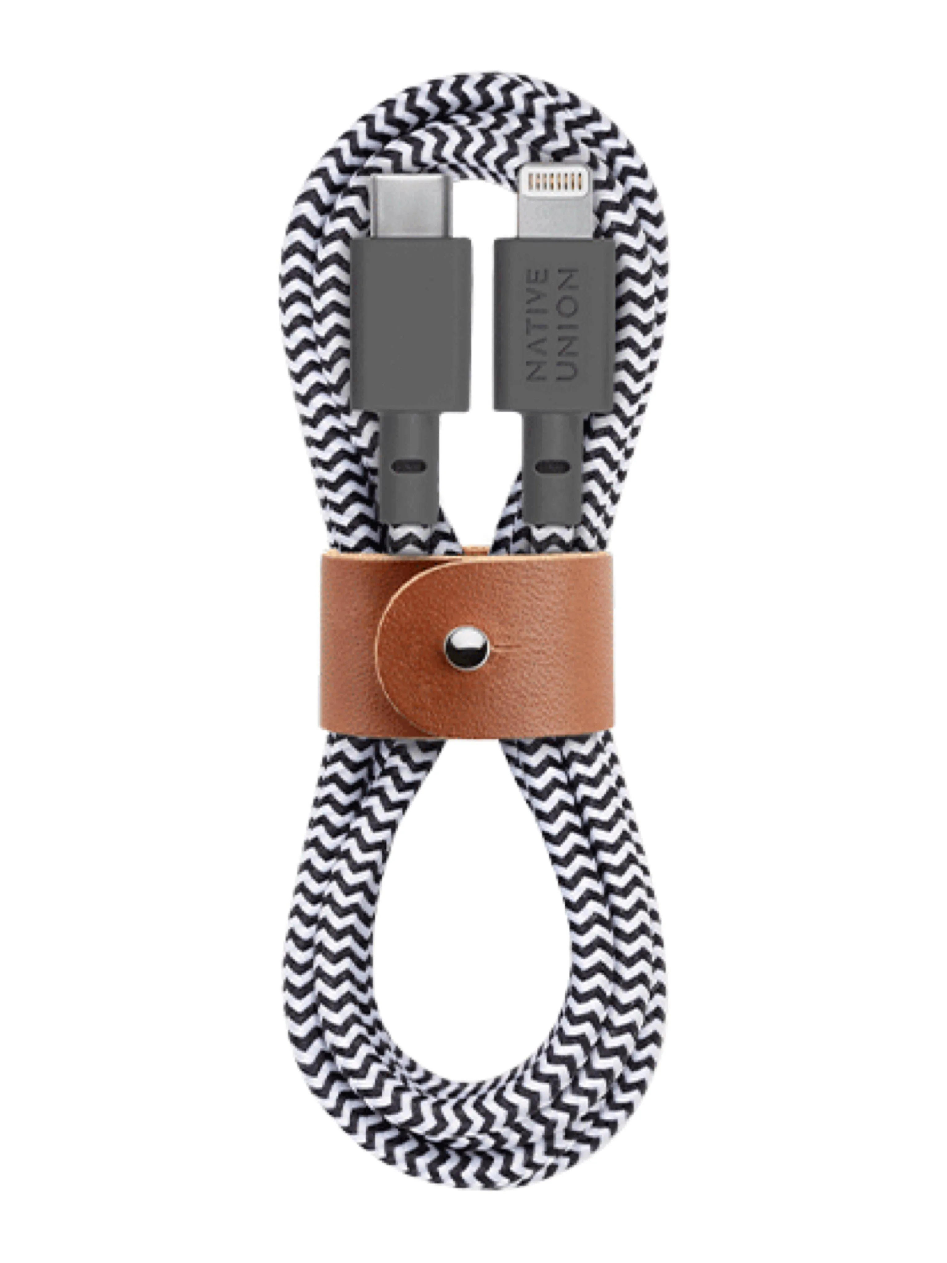 Native Union Belt Cable USB-C to Lightning Zebra 1.2M