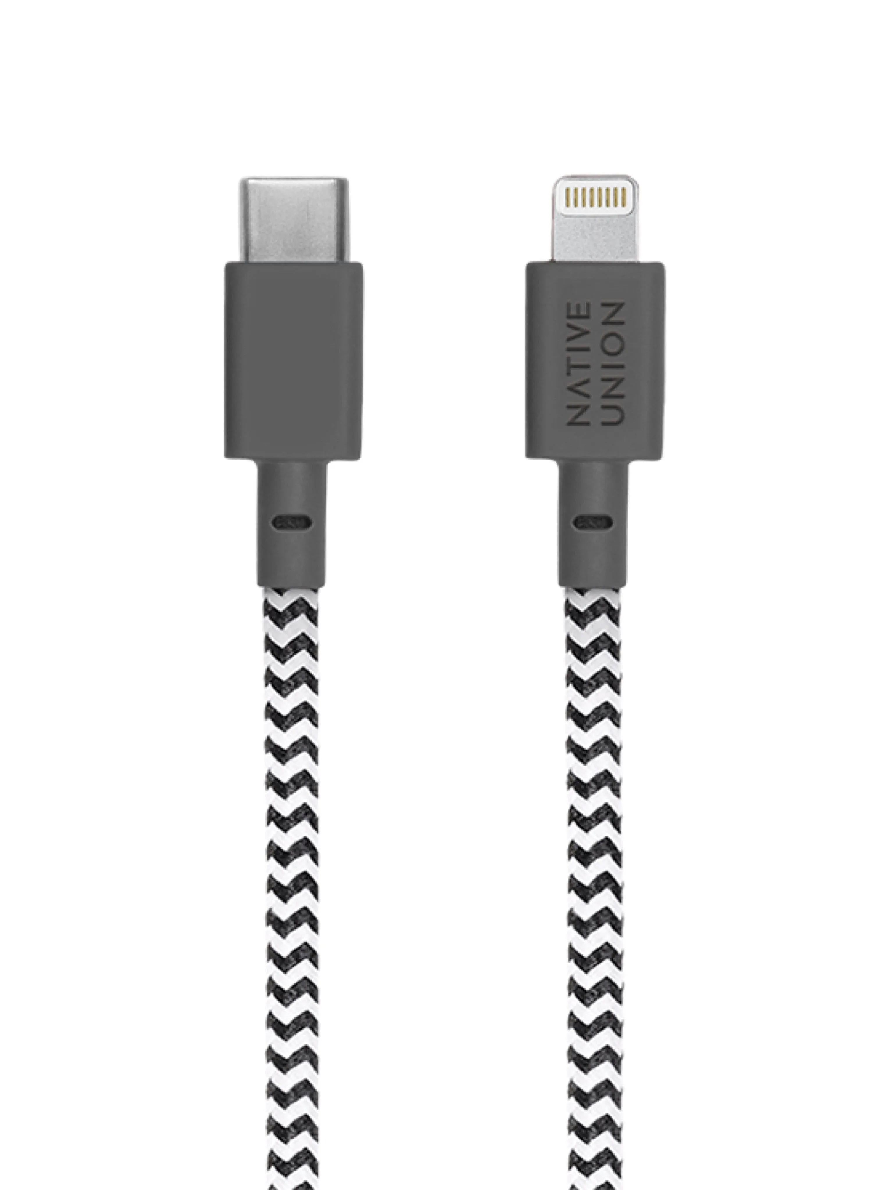 Native Union Belt Cable USB-C to Lightning Zebra 1.2M