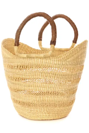 Natural Ghanaian Lacework Wing Shopper