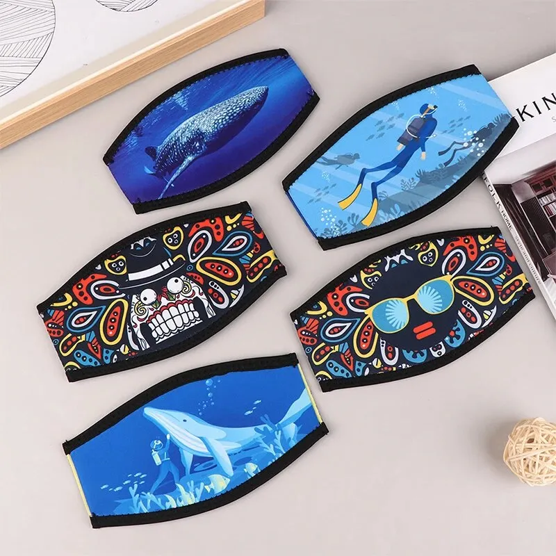 Neoprene Strap Cover for Mask - various designs