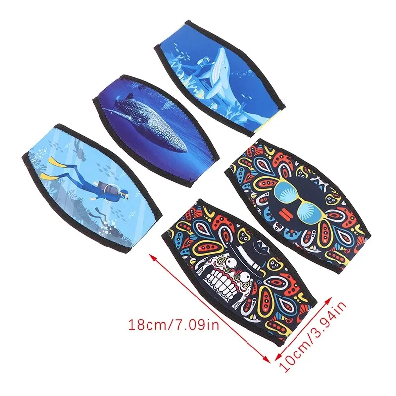 Neoprene Strap Cover for Mask - various designs