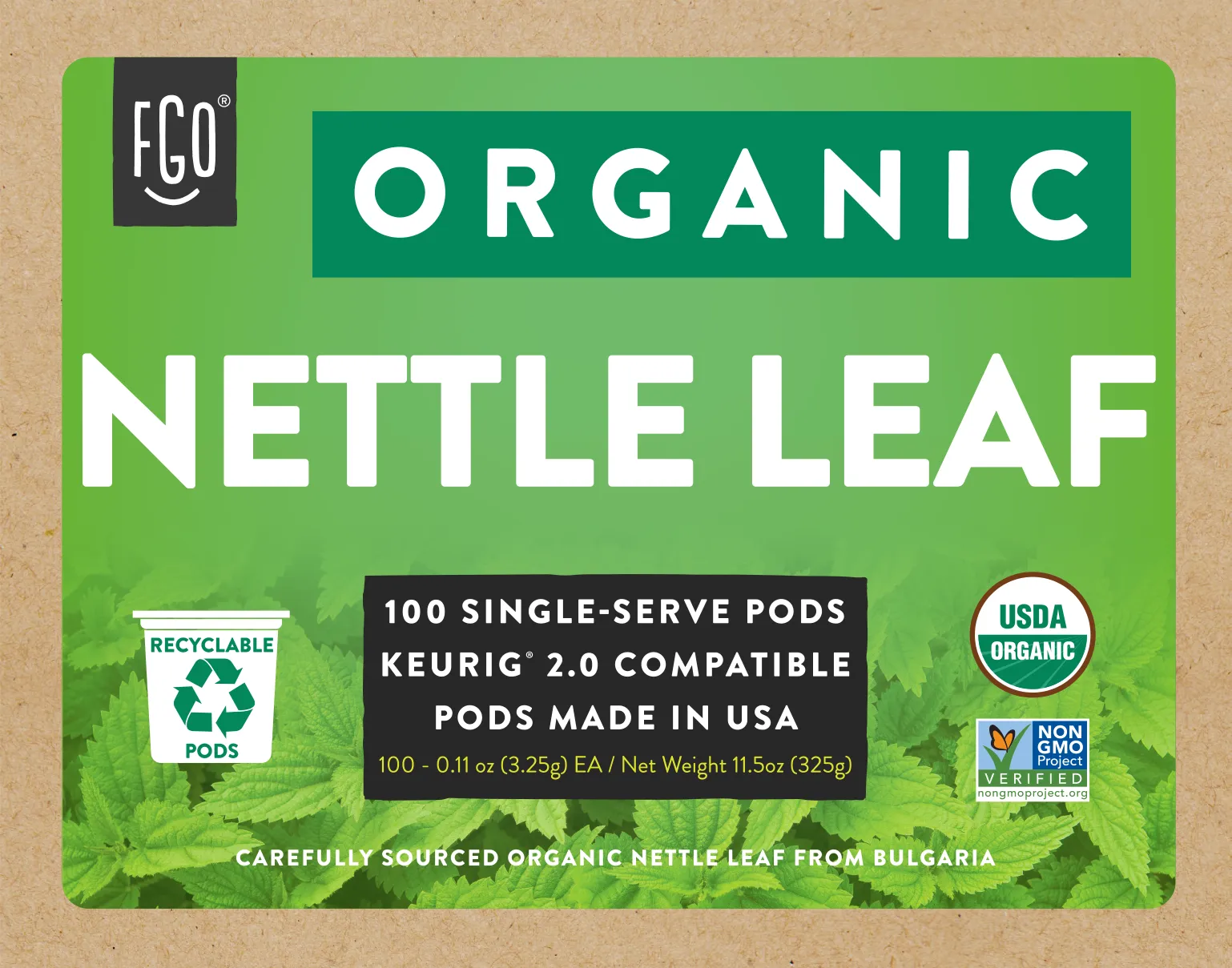 Nettle Tea K-Cup Pods