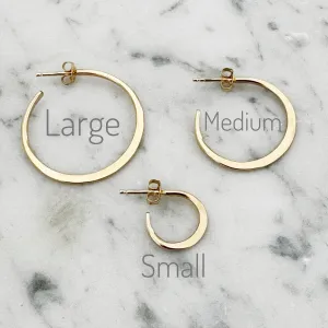 NEW! Jeannie Hoop Stud Earrings in 14K Gold Fill by Shepherd's Run Jewelry
