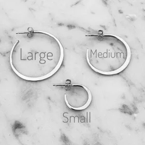 NEW! Jeannie Hoop Stud Earrings in Silver by Shepherd's Run Jewelry