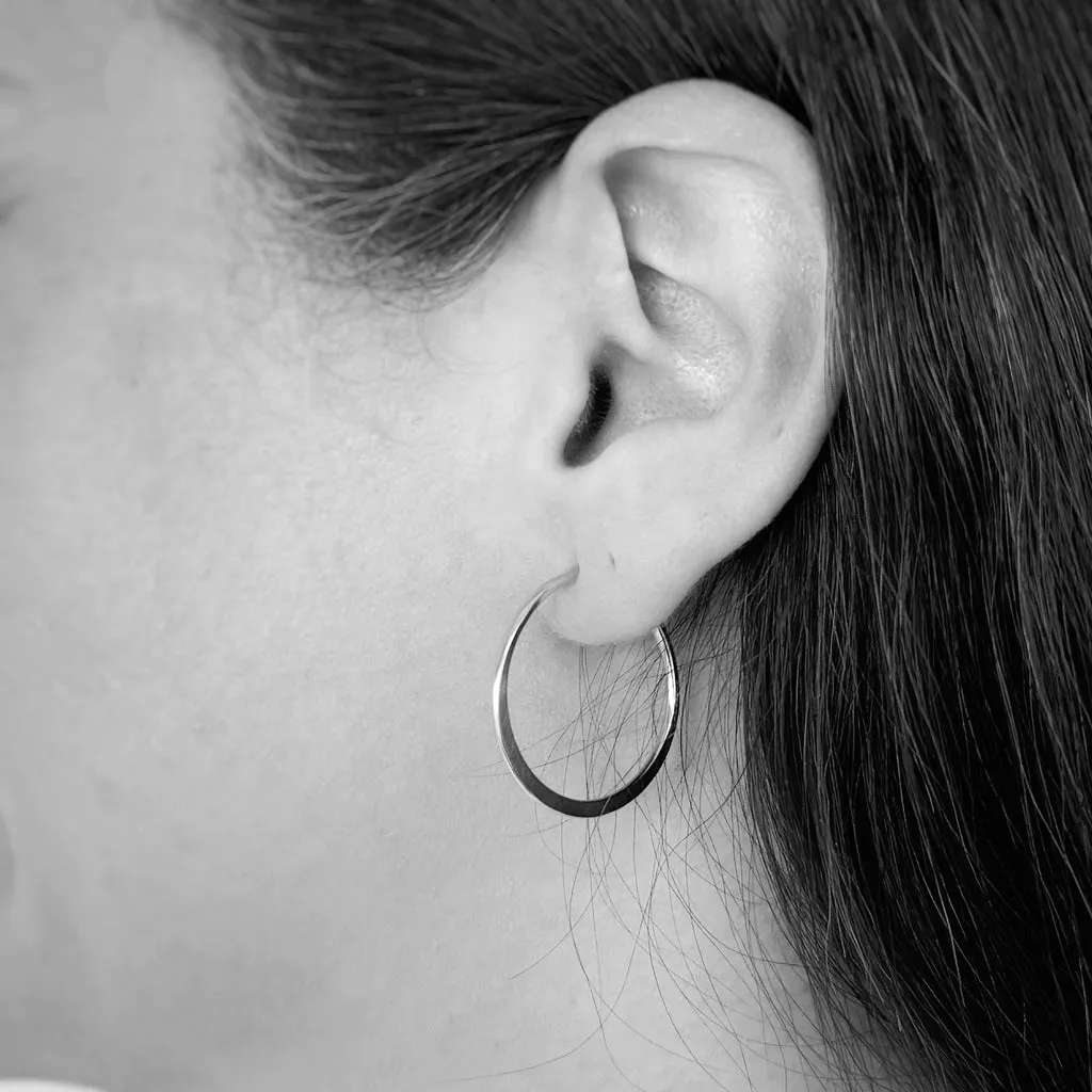 NEW! Jeannie Hoop Stud Earrings in Silver by Shepherd's Run Jewelry