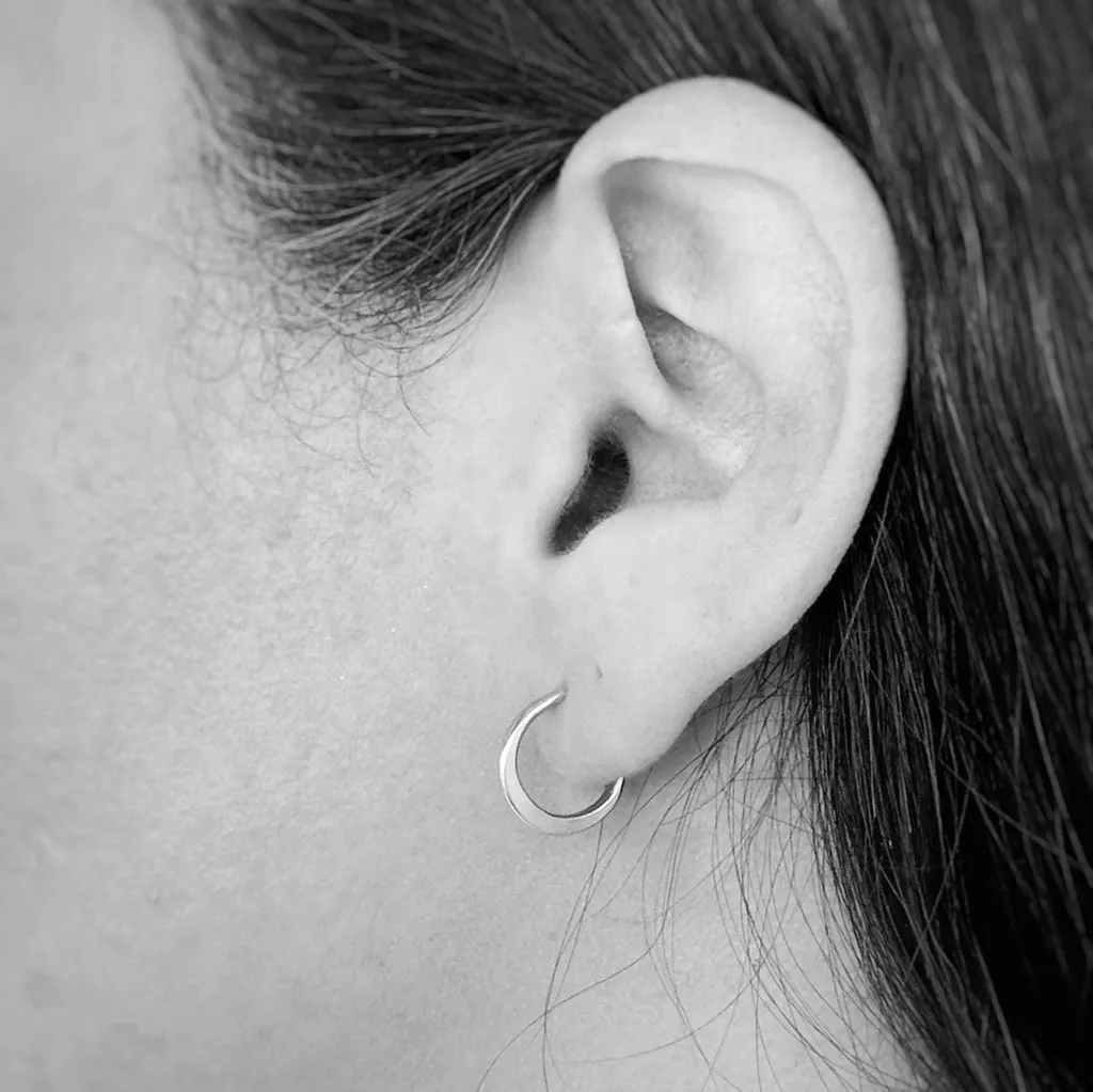NEW! Jeannie Hoop Stud Earrings in Silver by Shepherd's Run Jewelry