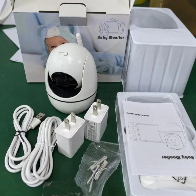 Newest 5.0 Inch Two Way Audio Temperature Night Vision Baby Crying Detection Monitoring Video Babyfoon Baby Monitor With Camera