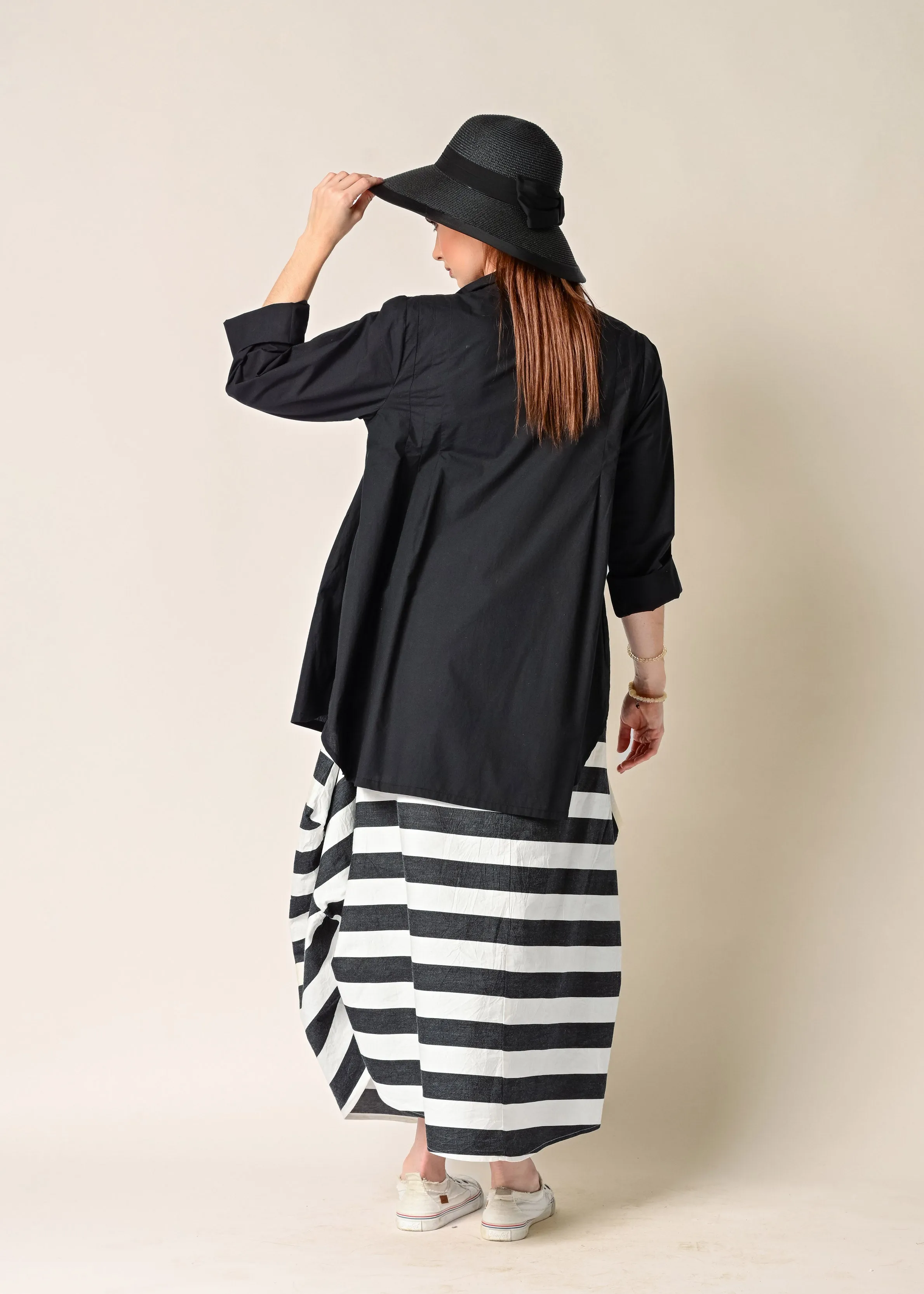 Nia Cotton Top in Onyx