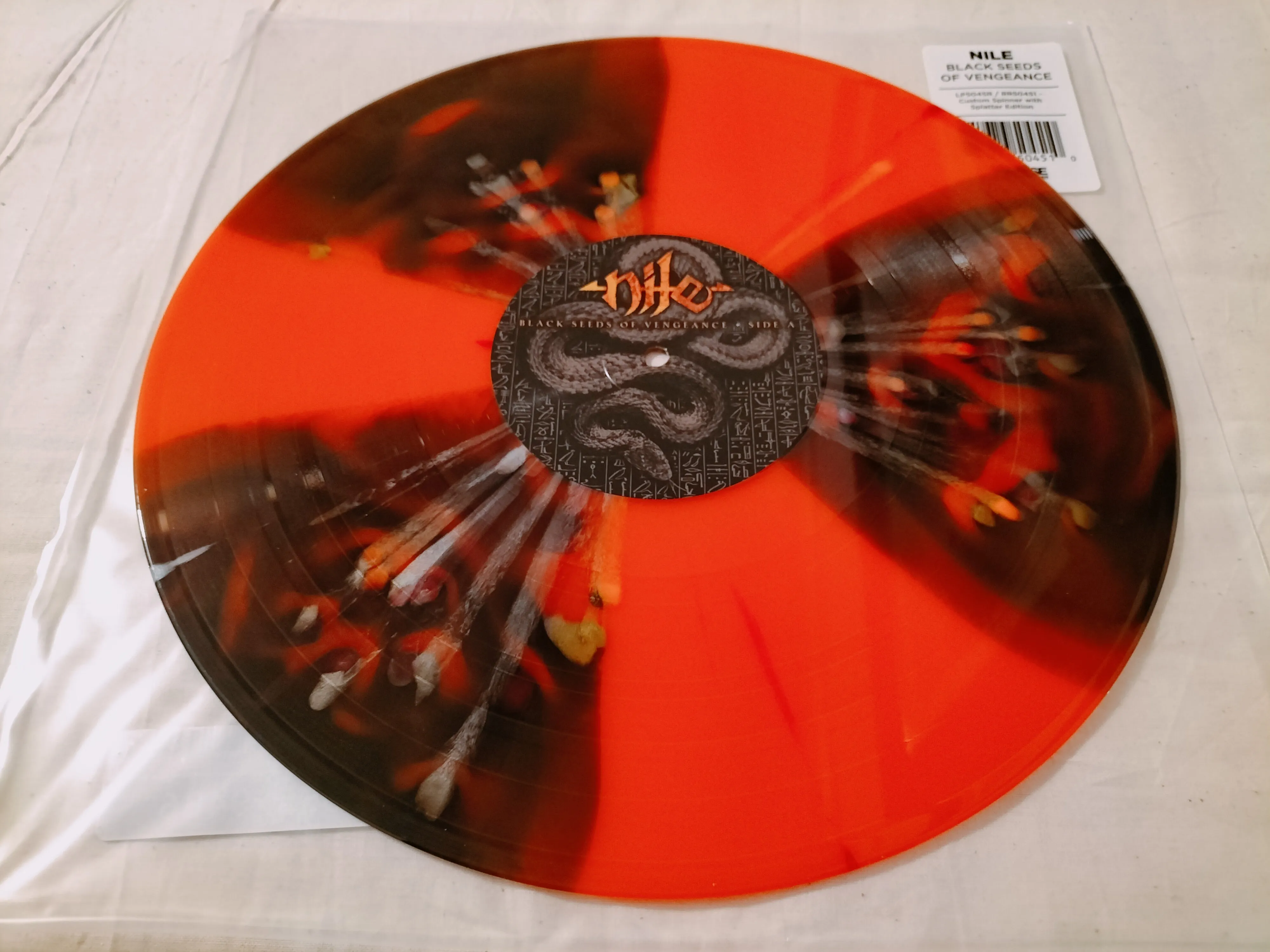 NILE - 2000 - Black Seeds Of Vengeance LP ORANGE KRUSH VINYL (2023 Reissue)