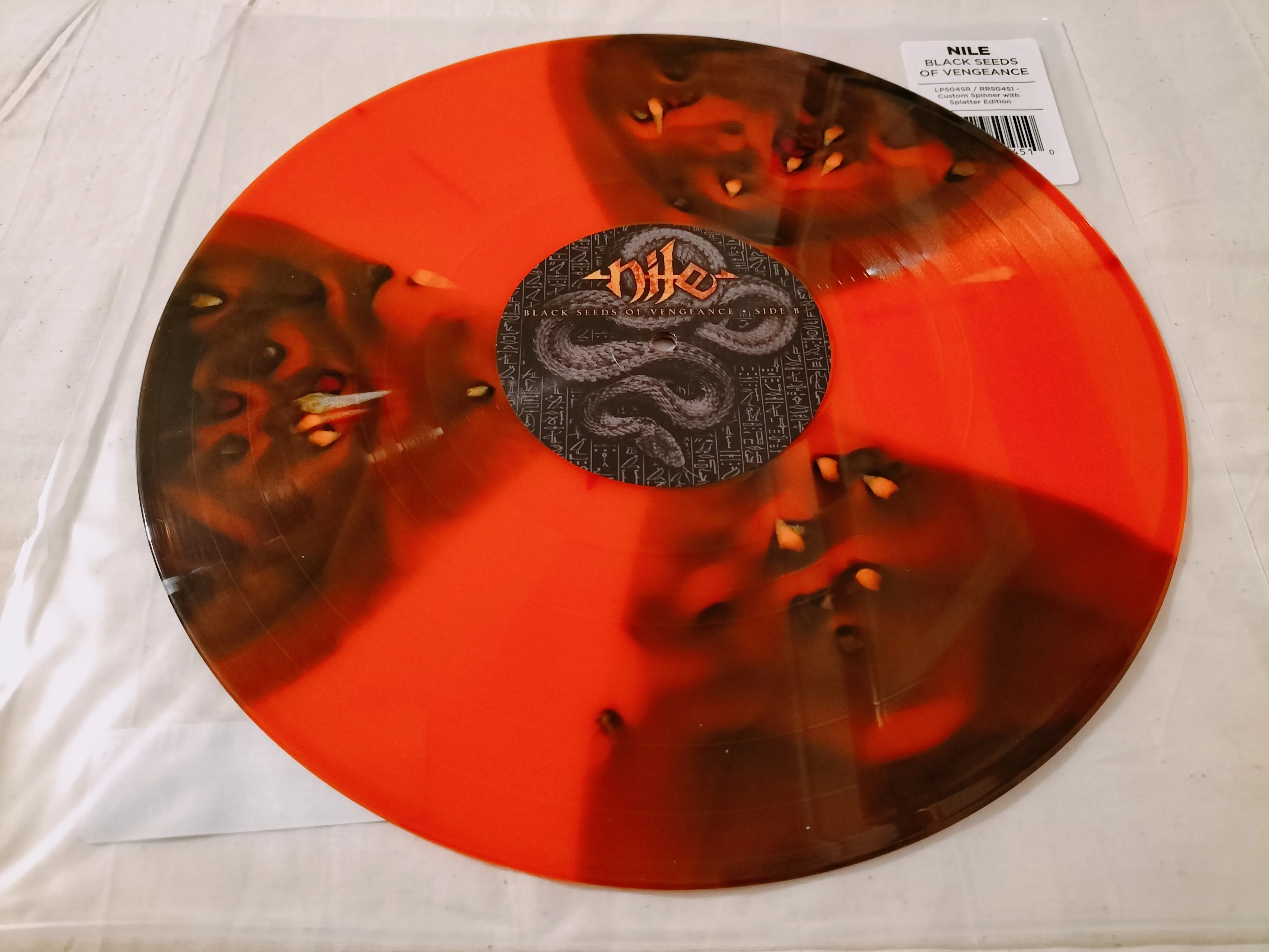 NILE - 2000 - Black Seeds Of Vengeance LP ORANGE KRUSH VINYL (2023 Reissue)