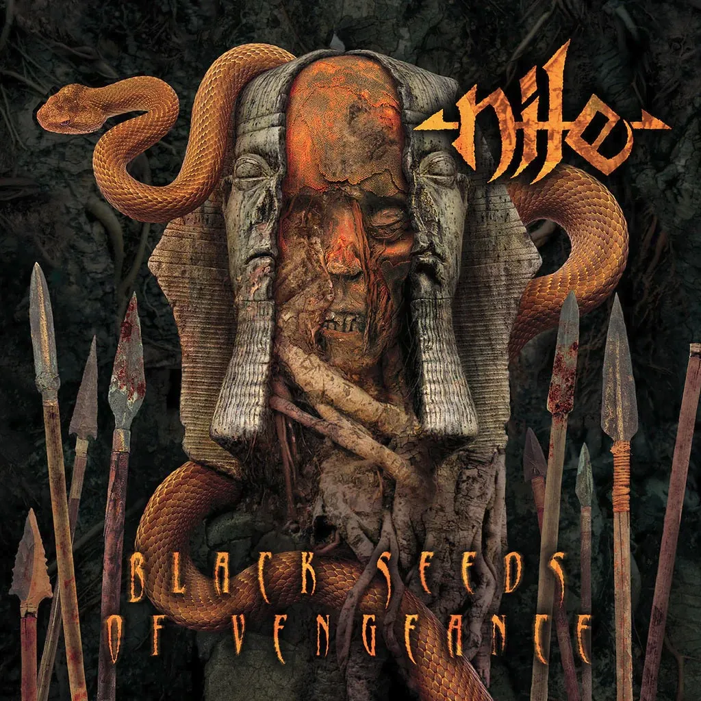 NILE - 2000 - Black Seeds Of Vengeance LP ORANGE KRUSH VINYL (2023 Reissue)