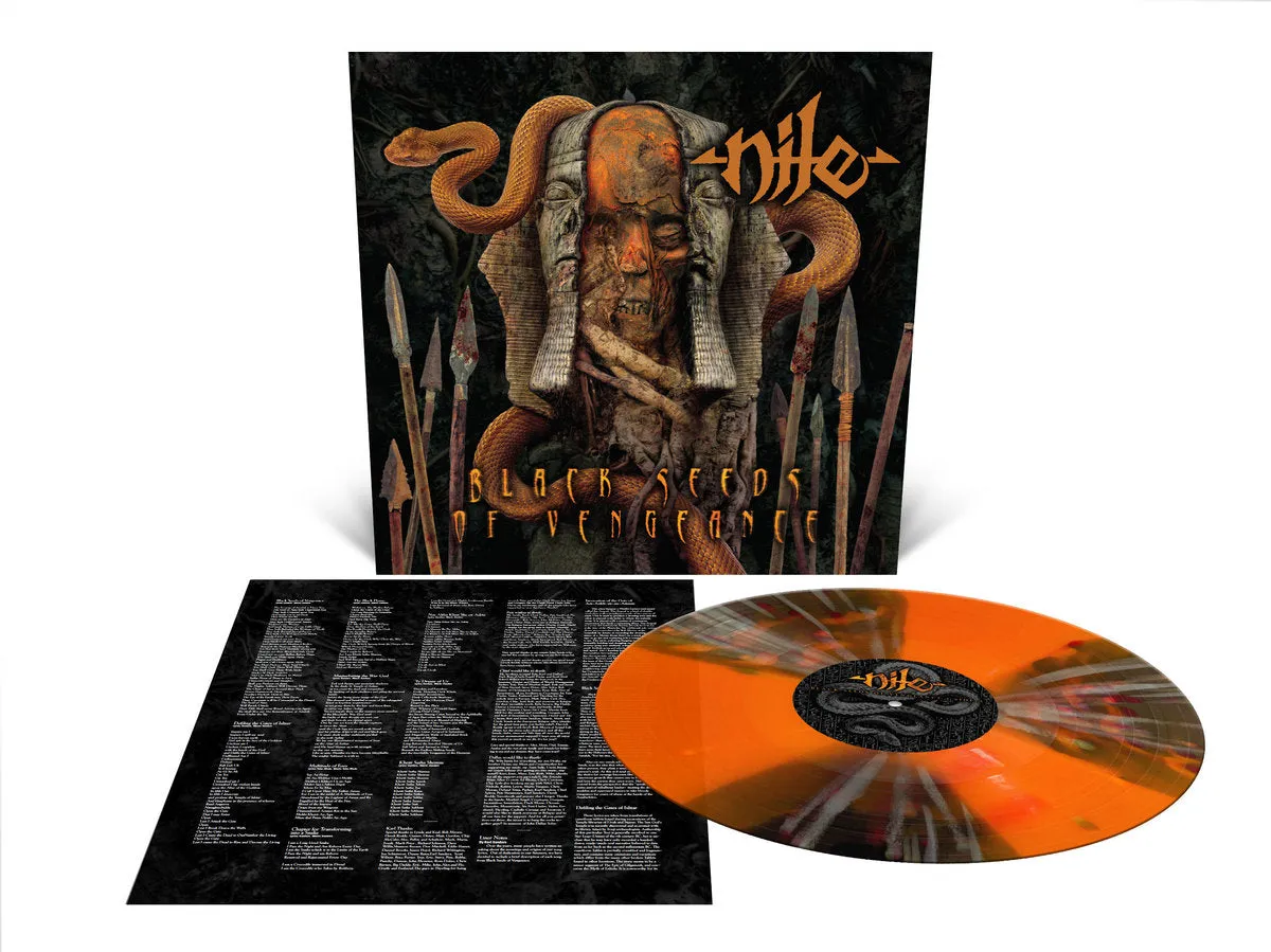 NILE - 2000 - Black Seeds Of Vengeance LP ORANGE KRUSH VINYL (2023 Reissue)