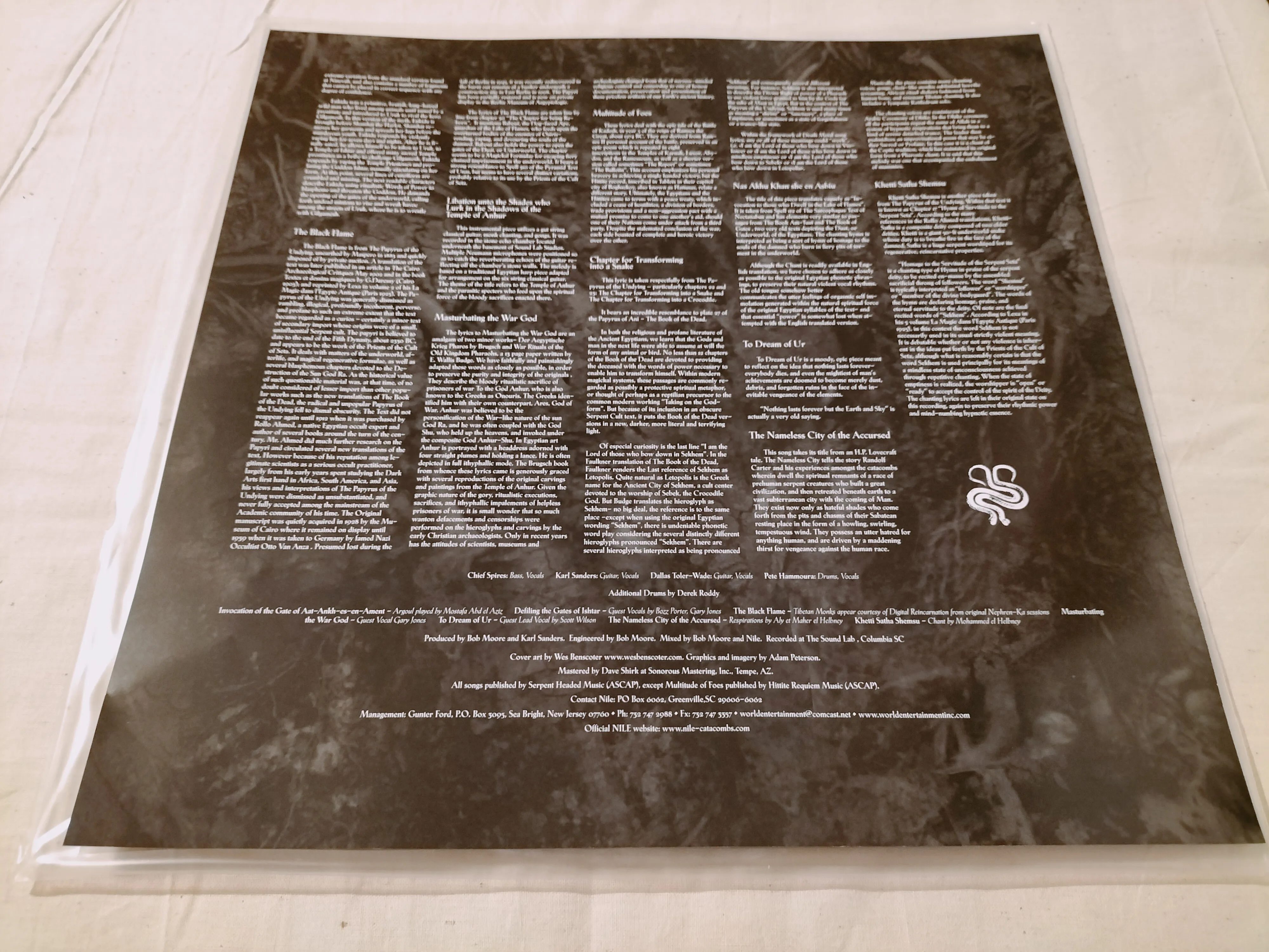 NILE - 2000 - Black Seeds Of Vengeance LP ORANGE KRUSH VINYL (2023 Reissue)
